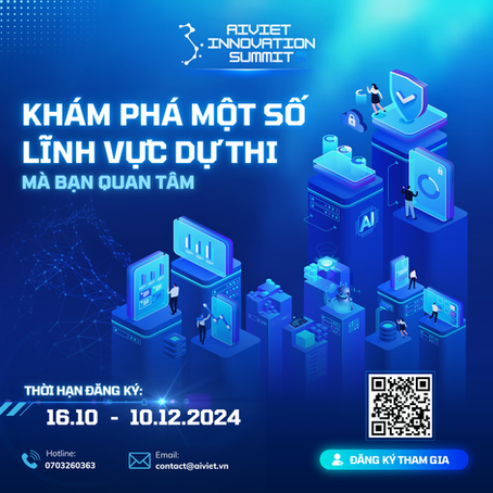 𝐀𝐈𝐕𝐈𝐄𝐓 𝐈𝐍𝐍𝐎𝐕𝐀𝐓𝐈𝐎𝐍 𝐒𝐔𝐌𝐌𝐈𝐓 𝟐𝟎𝟐𝟒 - Khám phá một số lĩnh vực dự thi mà bạn quan tâm