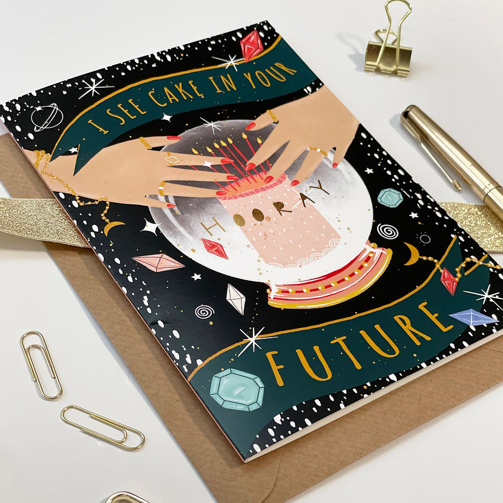 Thumbnail: I See Cake in Your Future Greetings Card