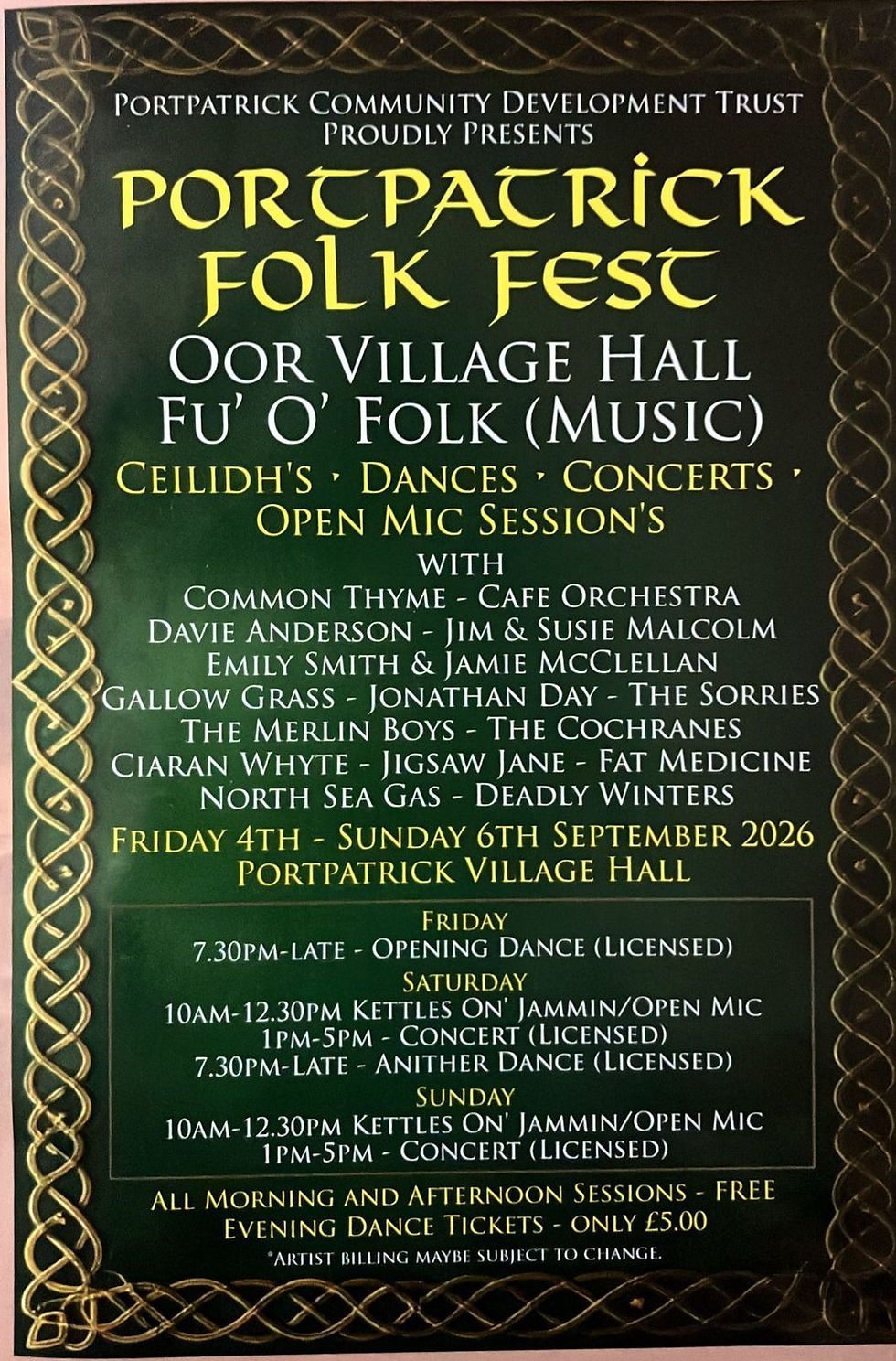 Portpatrick Folk Fest