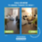 Before and after a deep cleaning service for a home reception done by Clean Dean