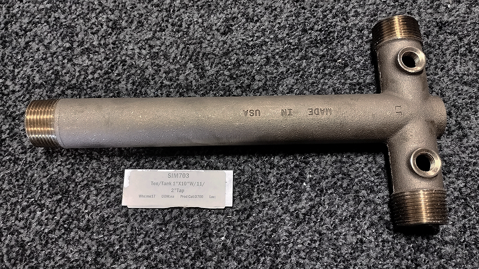 1" x 1/2" + 1/4" (10" LONG)