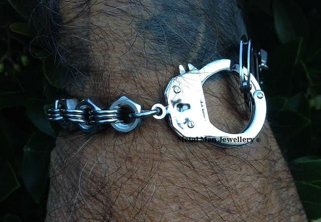 Thumbnail: H1 - Double handcuff, hex nut bracelet