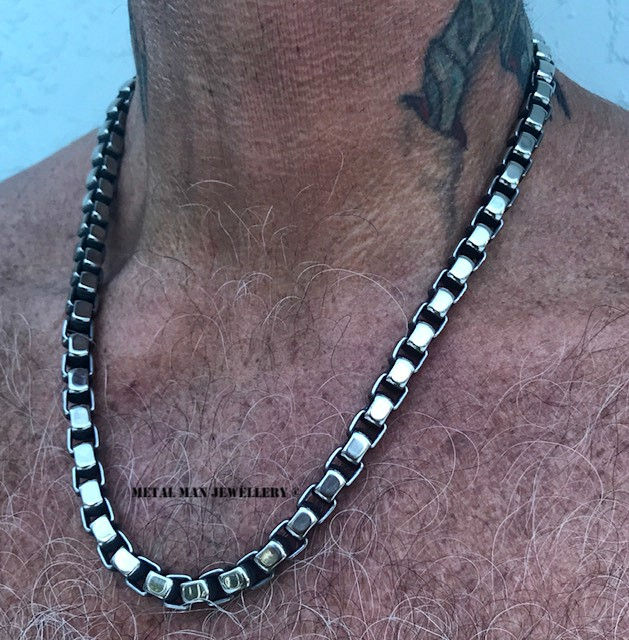 Miniatura: CUB - Square link curb necklace