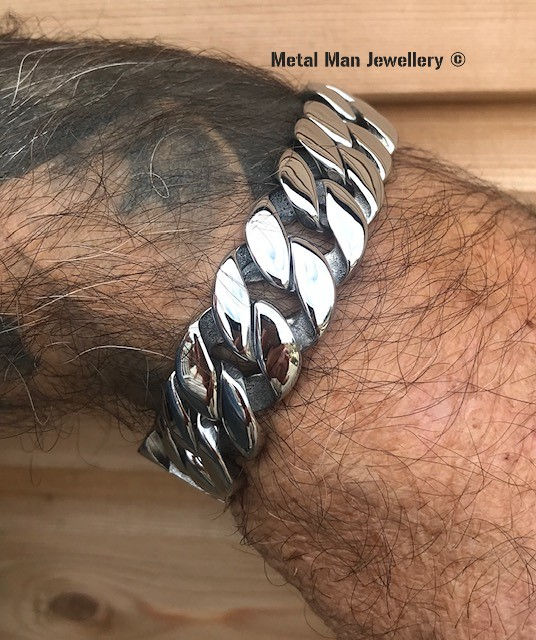 Miniatura: TLS - 18mm wide thick link bracelet
