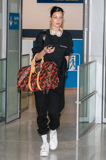 BELLA HADID in LALUXLOUNGE BASICS