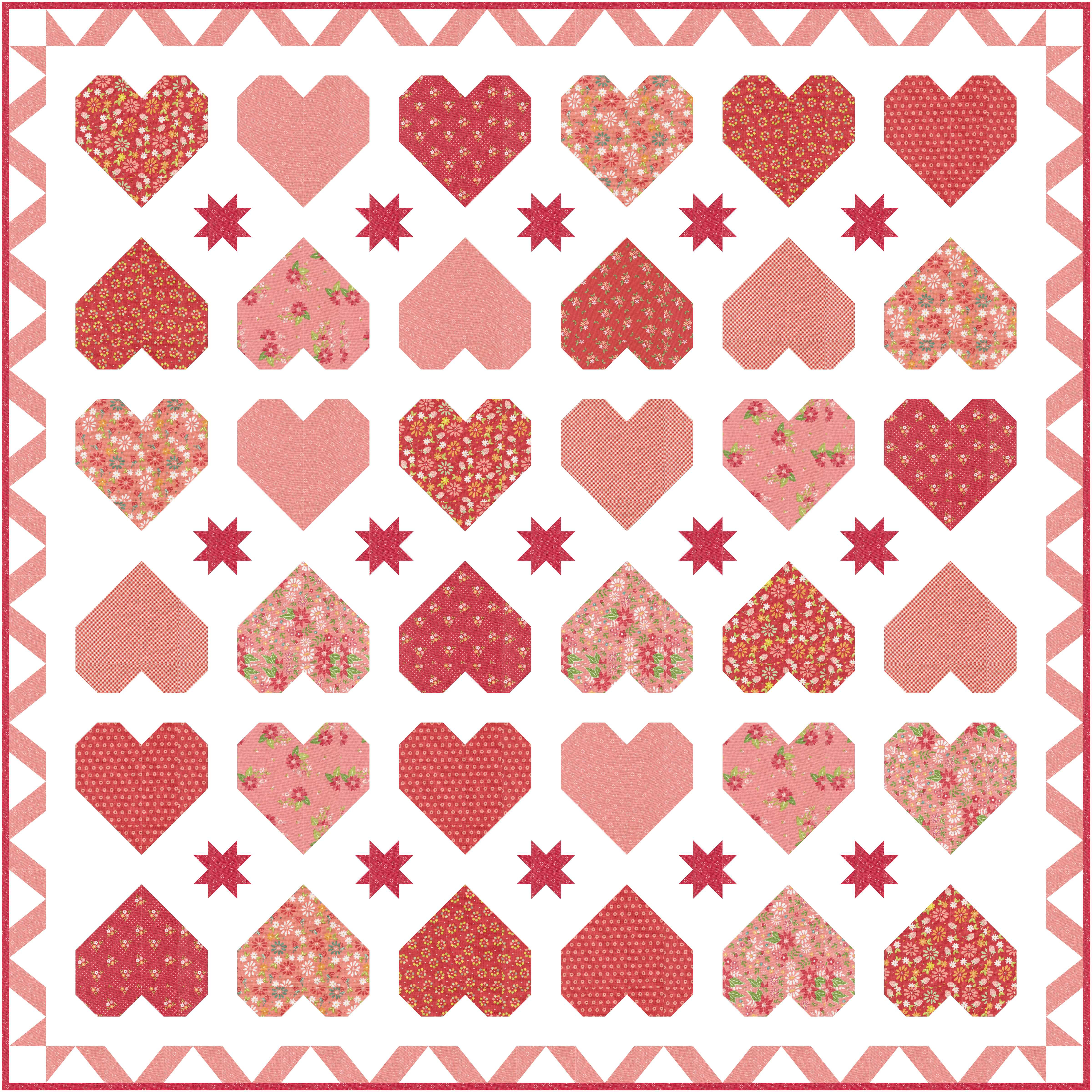 HEARTFELT Layer Cake Pattern Pastry Shop Designs