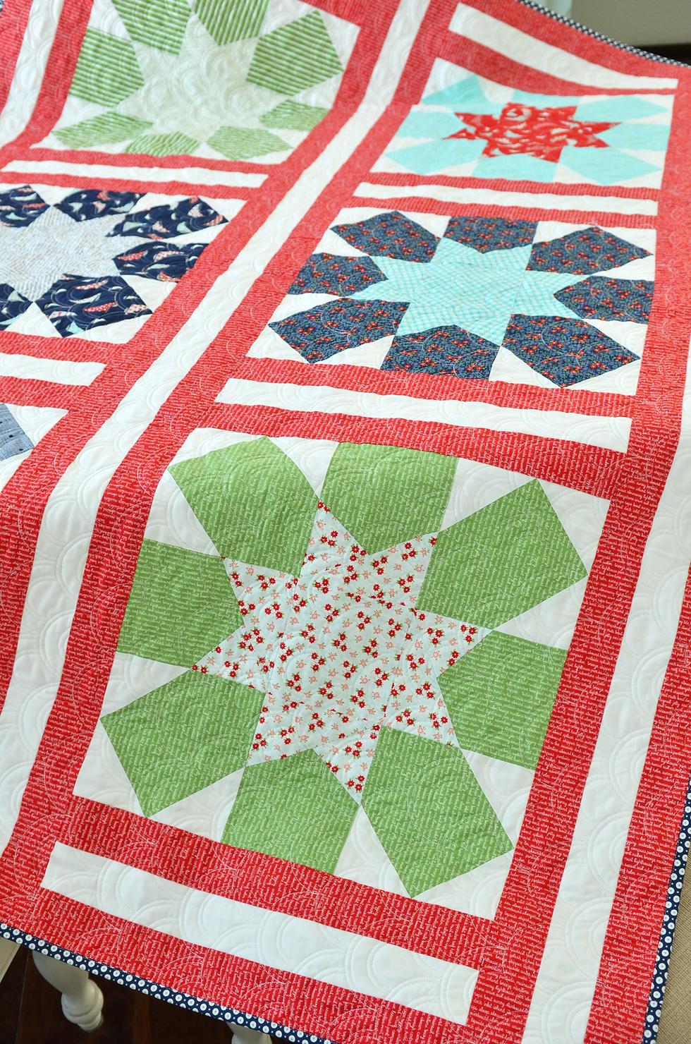 Thumbnail: Thimble Blossoms SALTWATER Fat Quarter Pattern