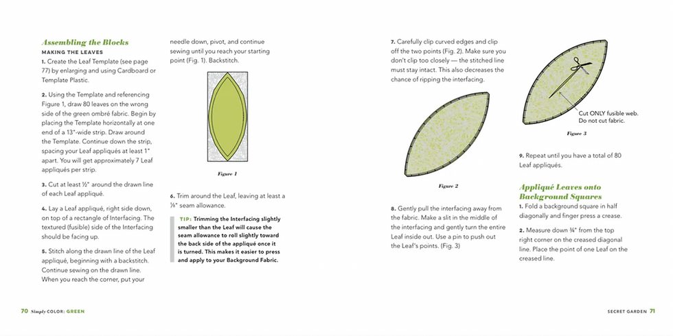 Thumbnail: SIMPLY COLOR GREEN Quilt Pattern BOOK V & CO