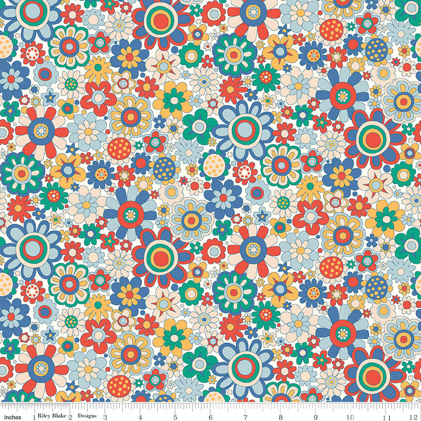 Liberty Carnaby 4775948C Multi Posey Riley Blake