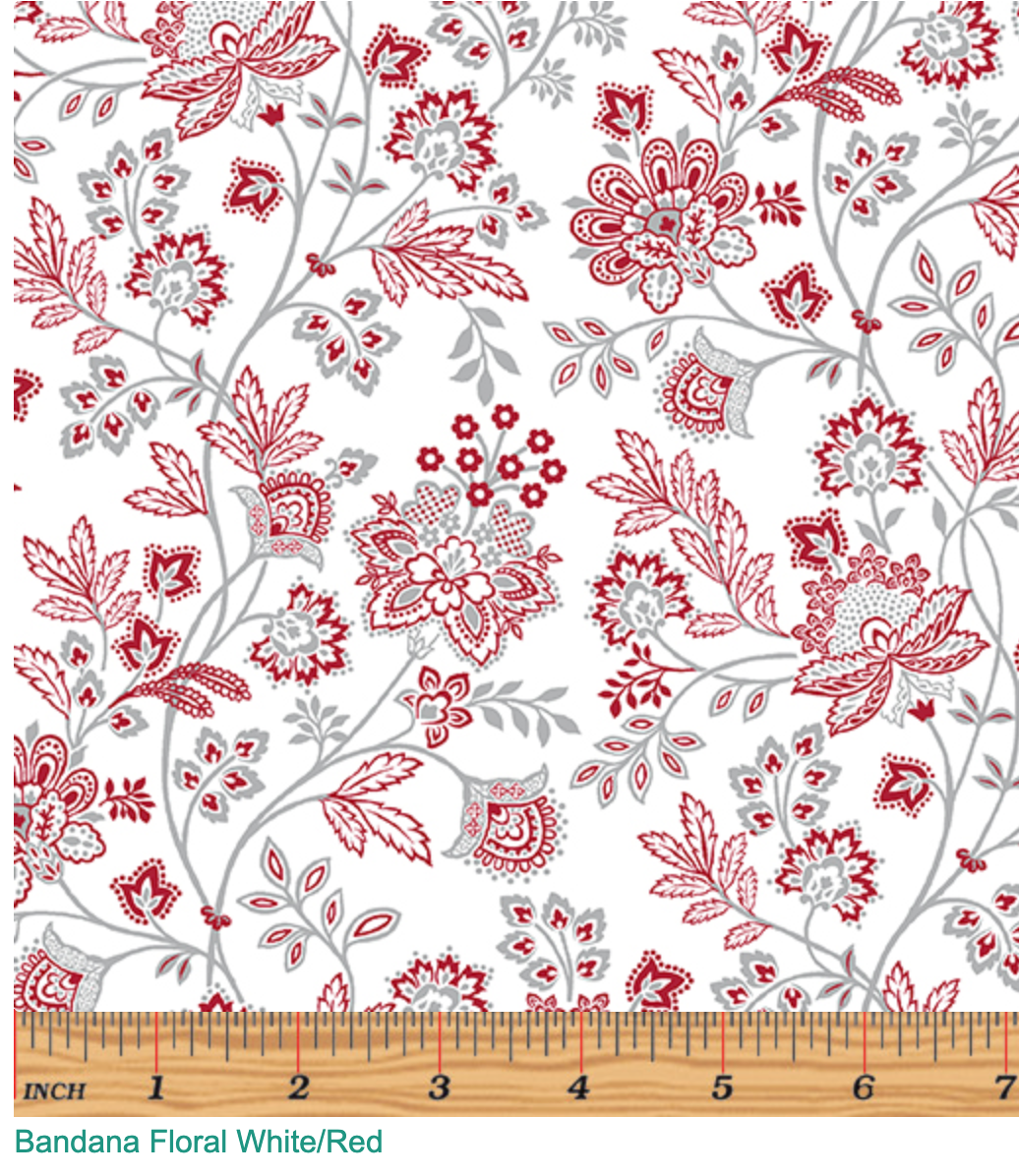 Bandana Medley 6128 90 Red Benartex