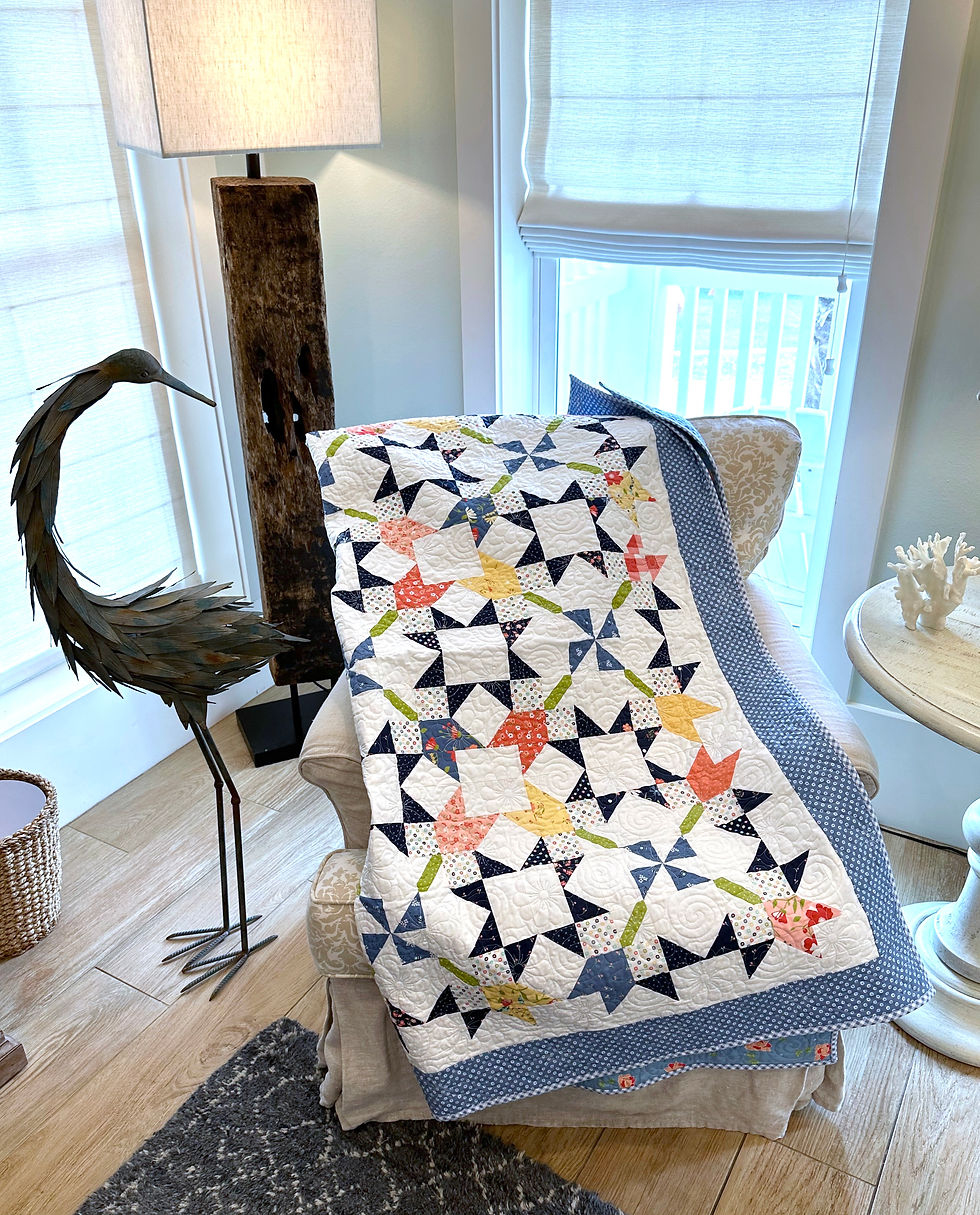 Thumbnail: SUNWASHED TULIPS Quilt Pattern Pastry Shop Quilts