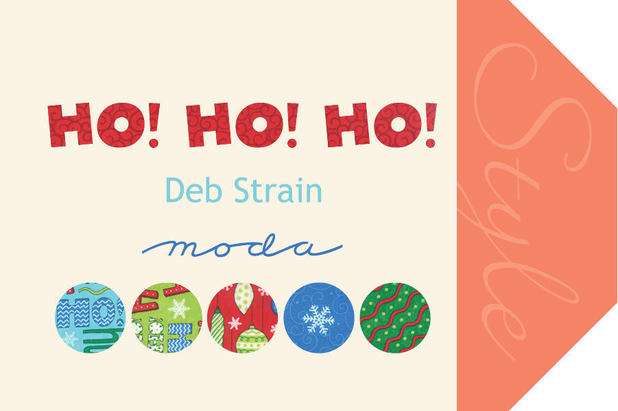 Thumbnail: HO HO HO 19708 13  Blue  Moda Deb Strain