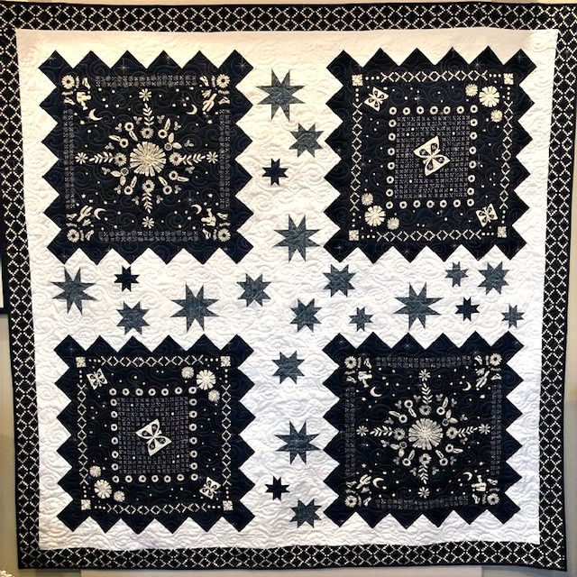 Thumbnail: MOONLIT DREAMS Golden Hour Panel Quilt KIT Moda Ruby Star