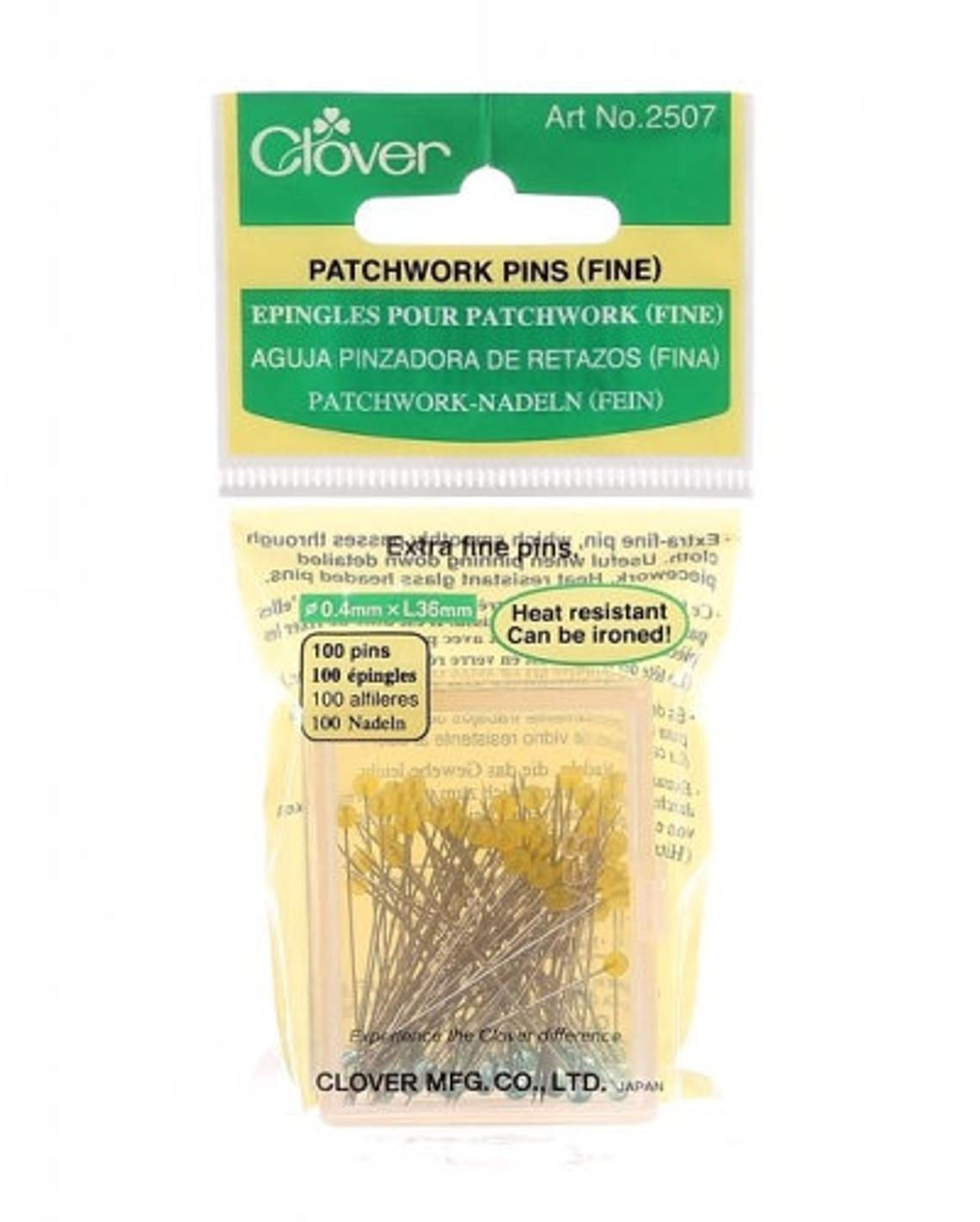 PATCHWORK PINS ~ 100 Count ~ Clover ~ FINE