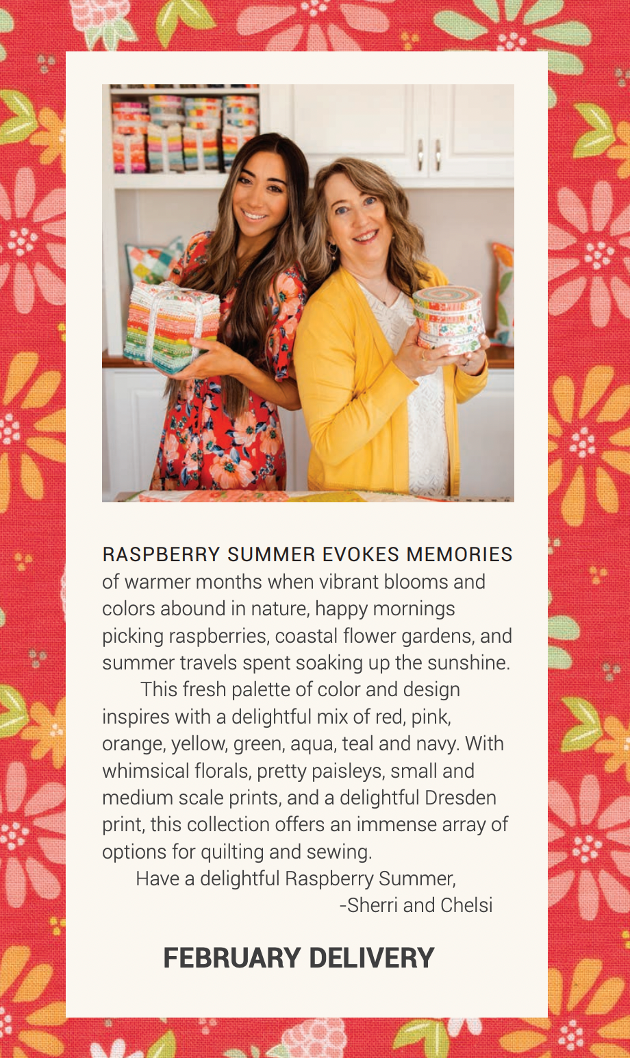 Thumbnail: Raspberry Summer Moda Sherri & Chelsi Layer Cake