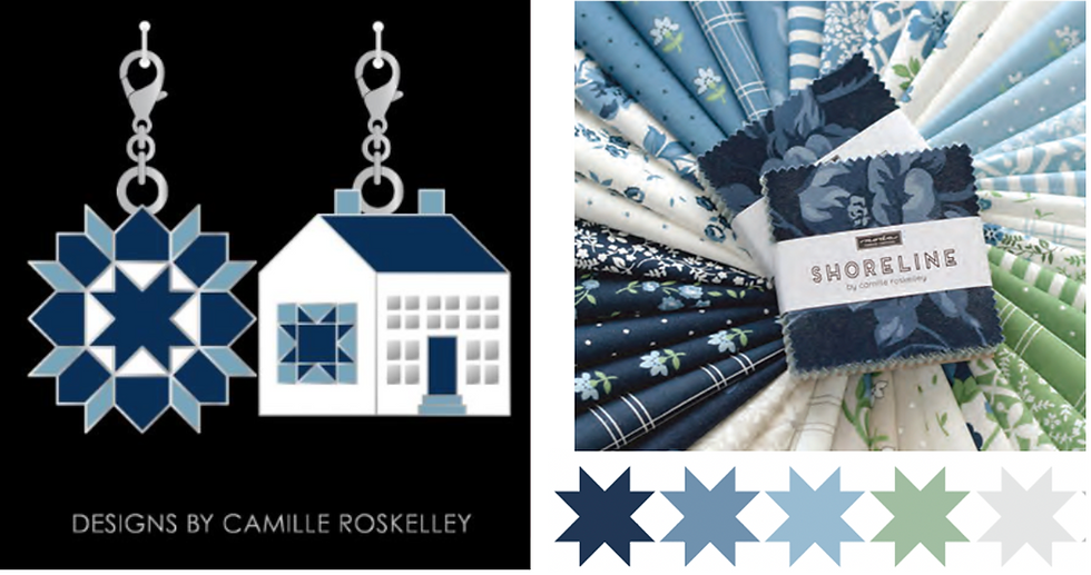 Thumbnail: SHORELINE Mini-Charm Zipper Bag KIT Camille Roskelley