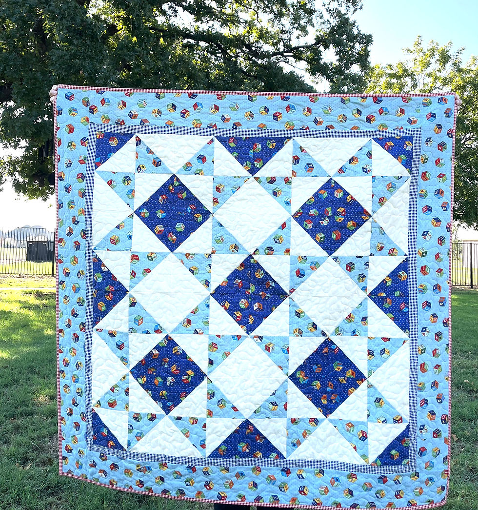 Thumbnail: TUMBLING BLOCKS Quilt Pattern PASTRY SHOP PDF