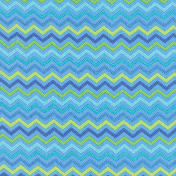 Moda Brighten Up 22285 16 Blue Chevron