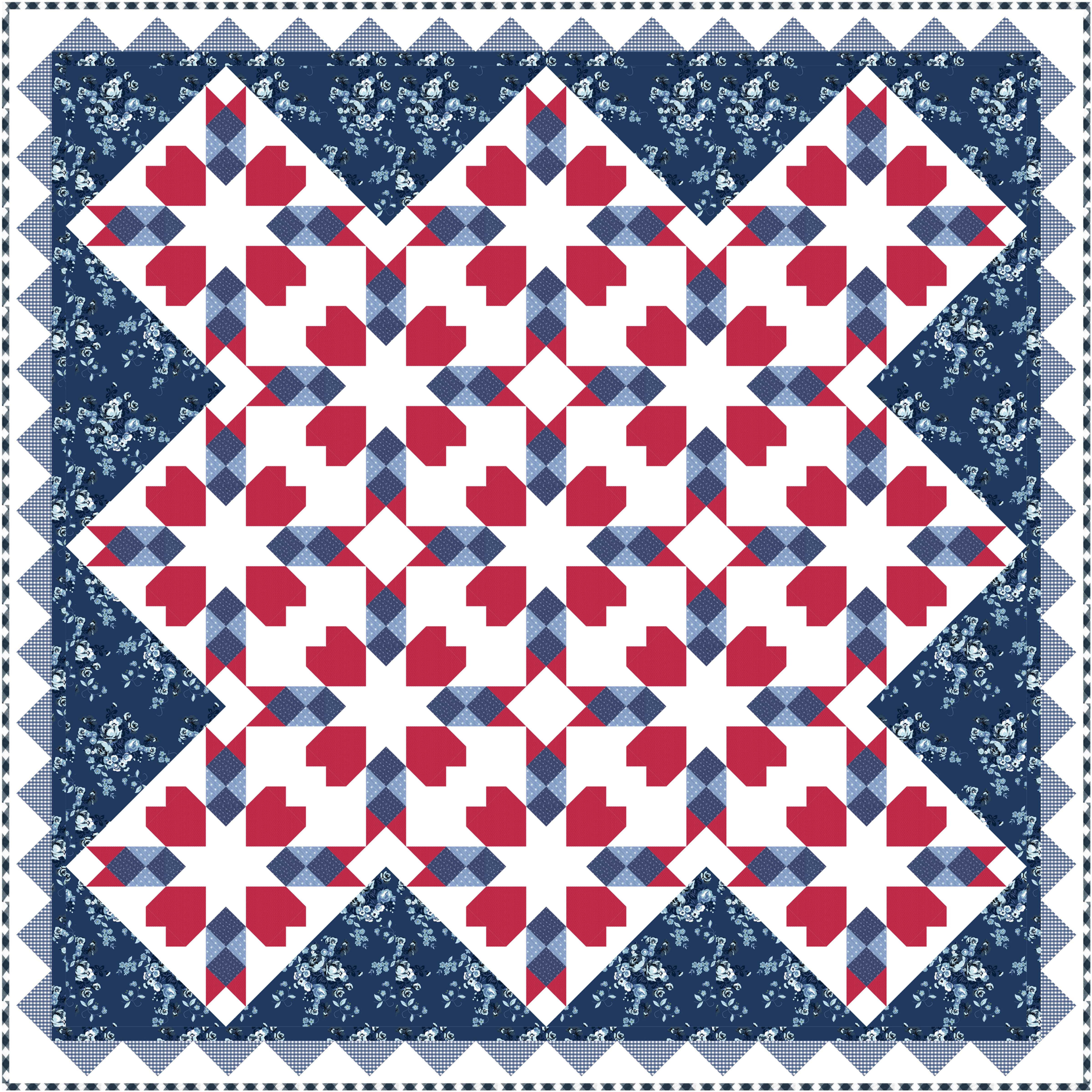 Love USA Quilt Kit PASTRY SHOP DESIGN