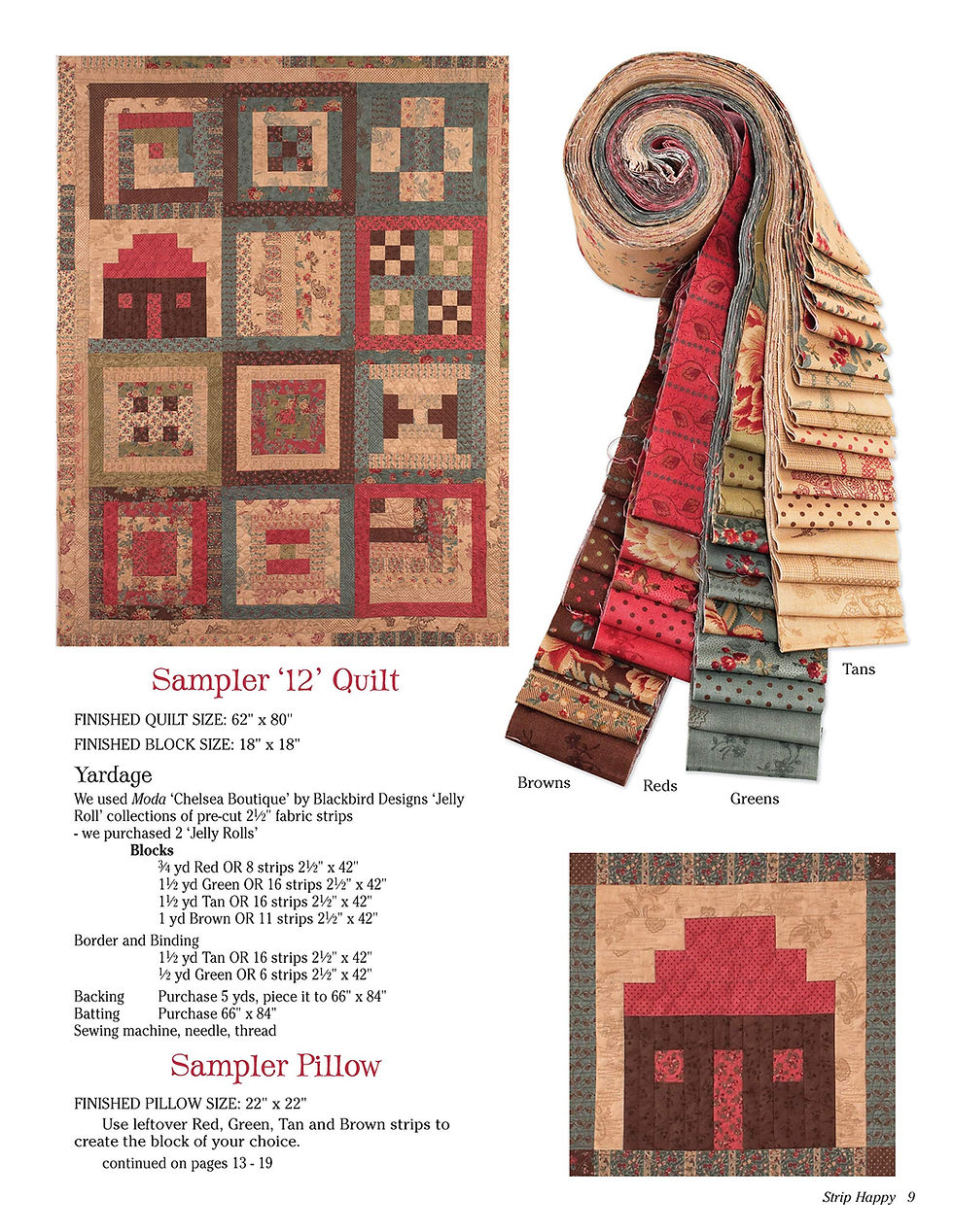 Thumbnail: STRIP HAPPY Jelly Roll Quilts