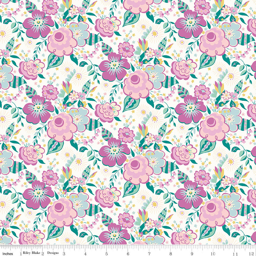Liberty Deco Dance 4775917A Lavender Floral Riley Blake