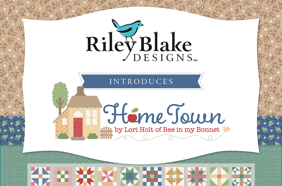 Thumbnail: Hometown Wedding 13600 CHEATER PRINT Lori Holt  Riley Blake