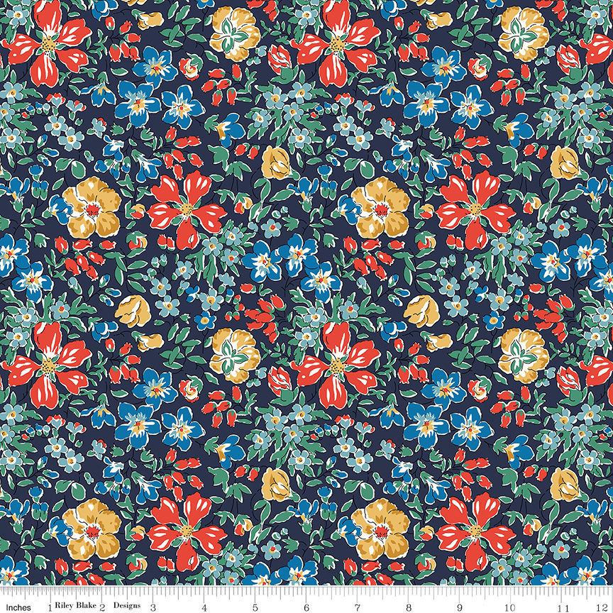 Liberty Collector's Home 1666801A Red Riley Blake