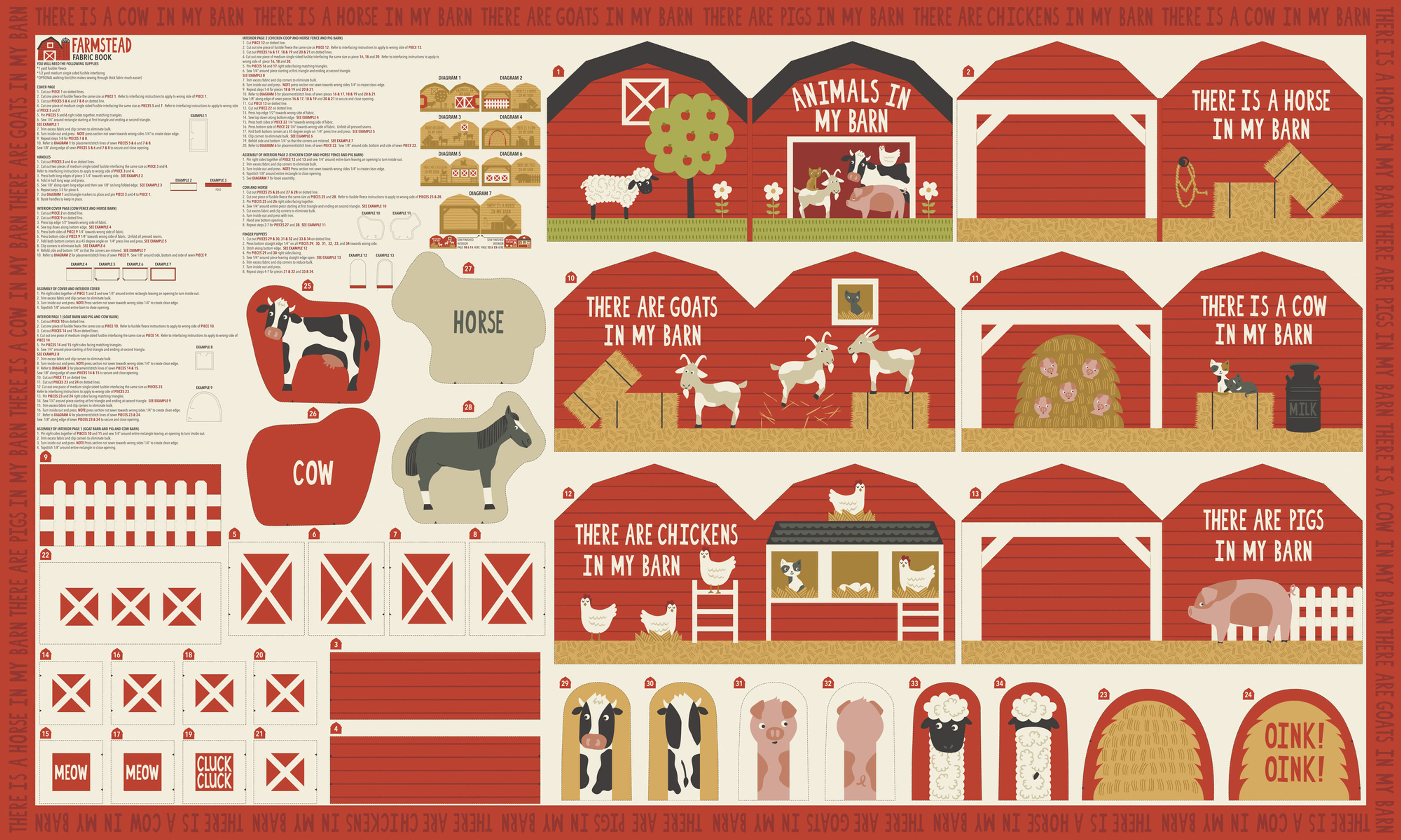 Farmstead 20909 11 Quilt Panel Moda Stacy Iest Hsu