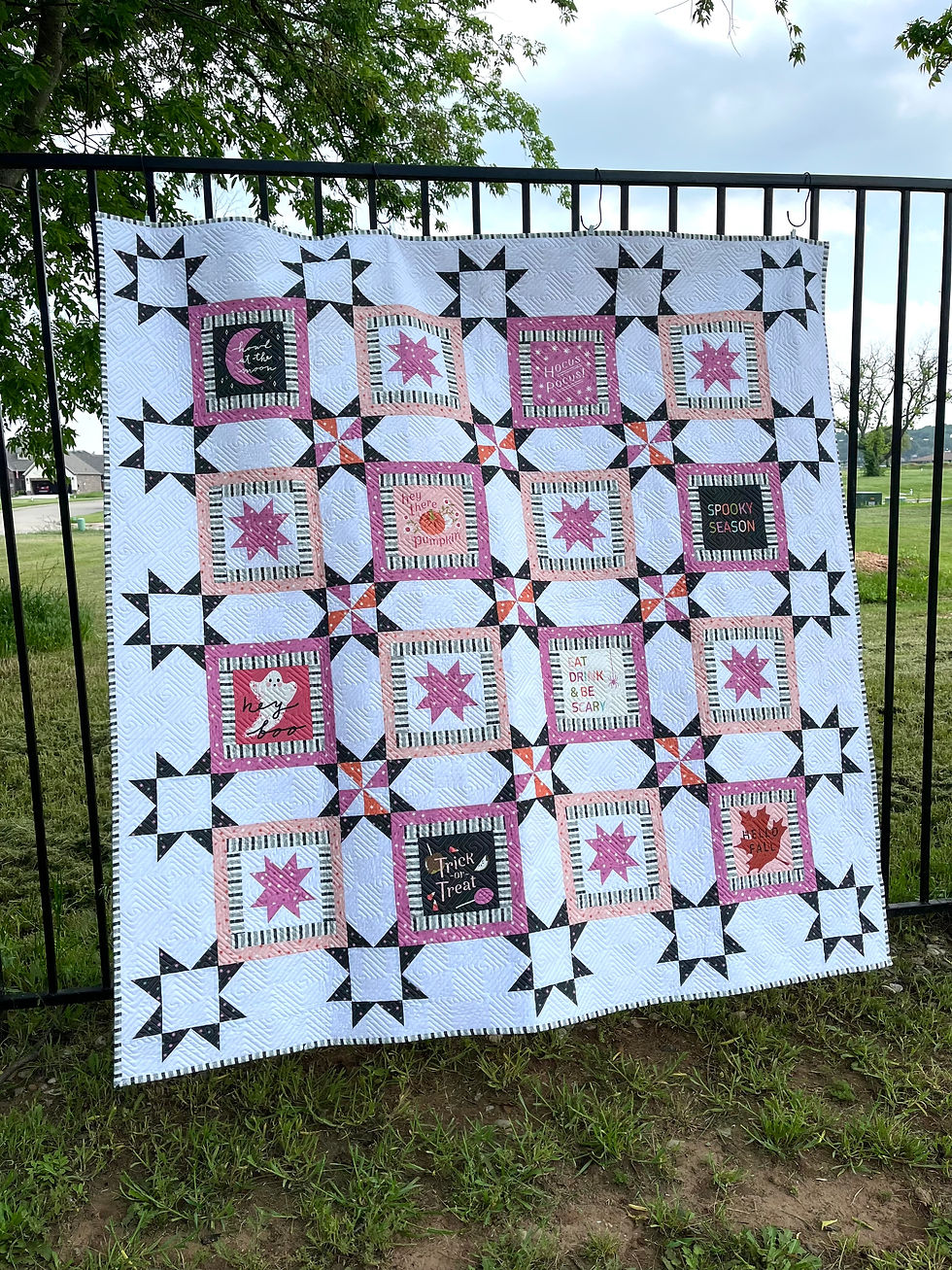 Thumbnail: Hey Boo Fall Halloween Panel Quilt Kit Lella Boutique