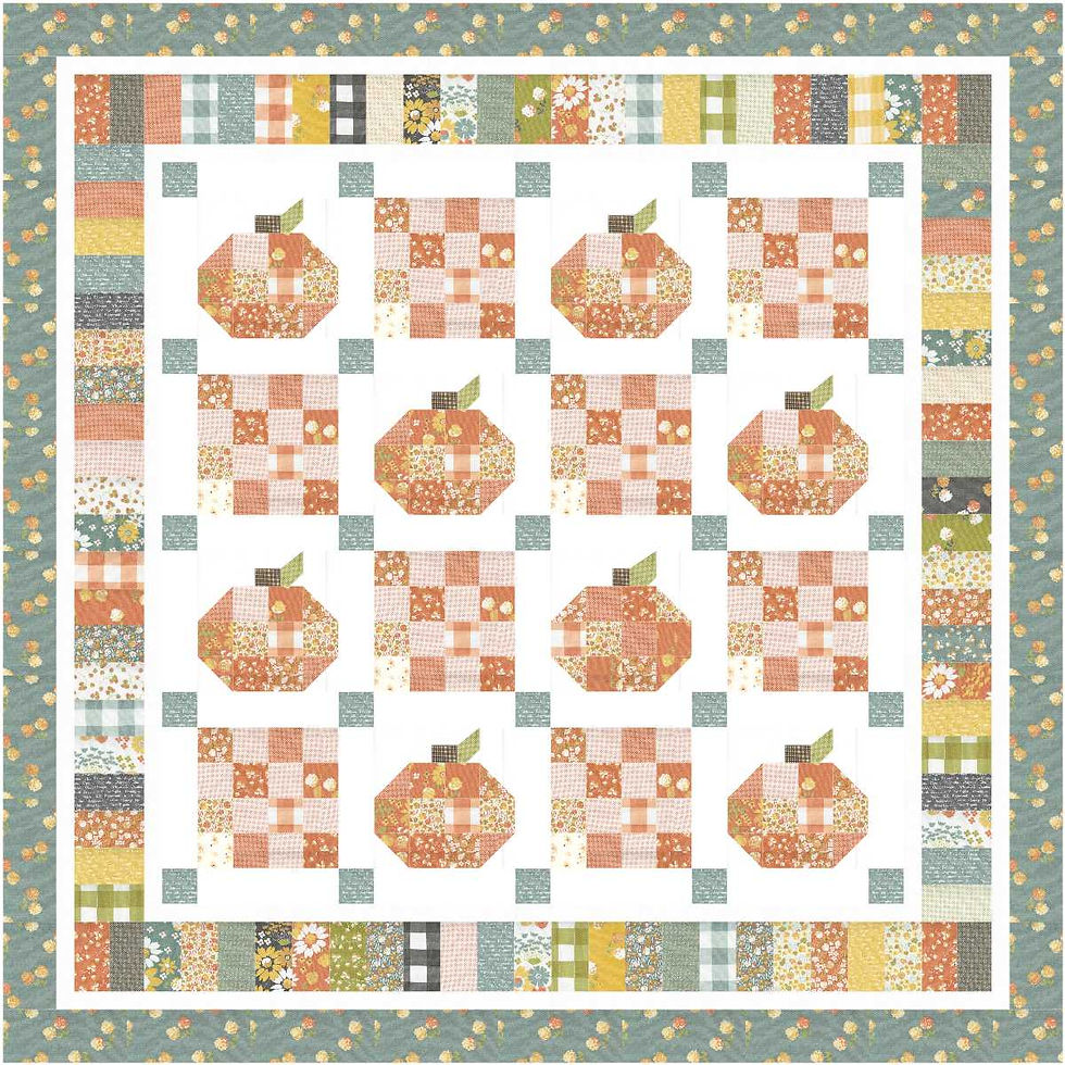 Thumbnail: PATCHY PUMPKINS Quilt Pattern PASTRY SHOP PDF