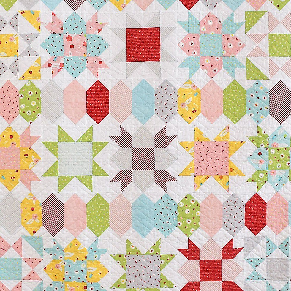 Thumbnail: She Quilts A Lot SWEET STARS Fat Eighth Pattern