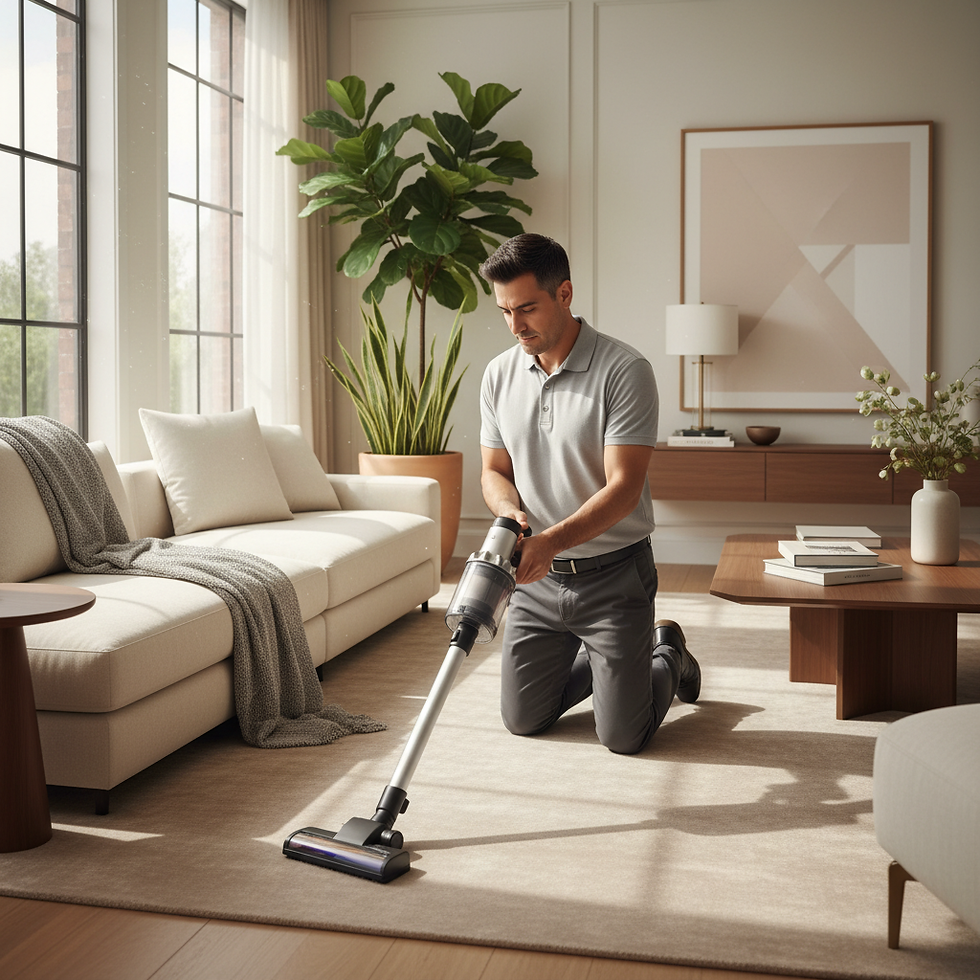 Professional deep cleaning service cleaning a kitchen