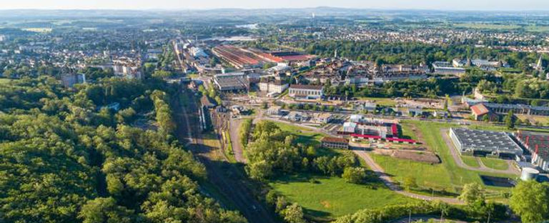 Vue aérienne du Creusot