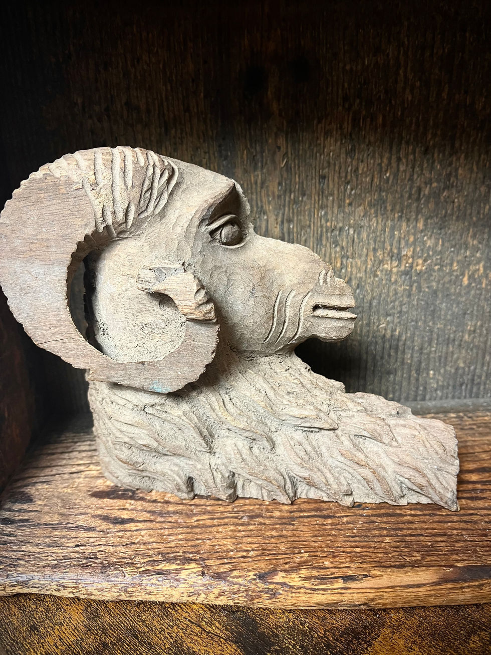 Thumbnail: Antique Carved RAM Head 