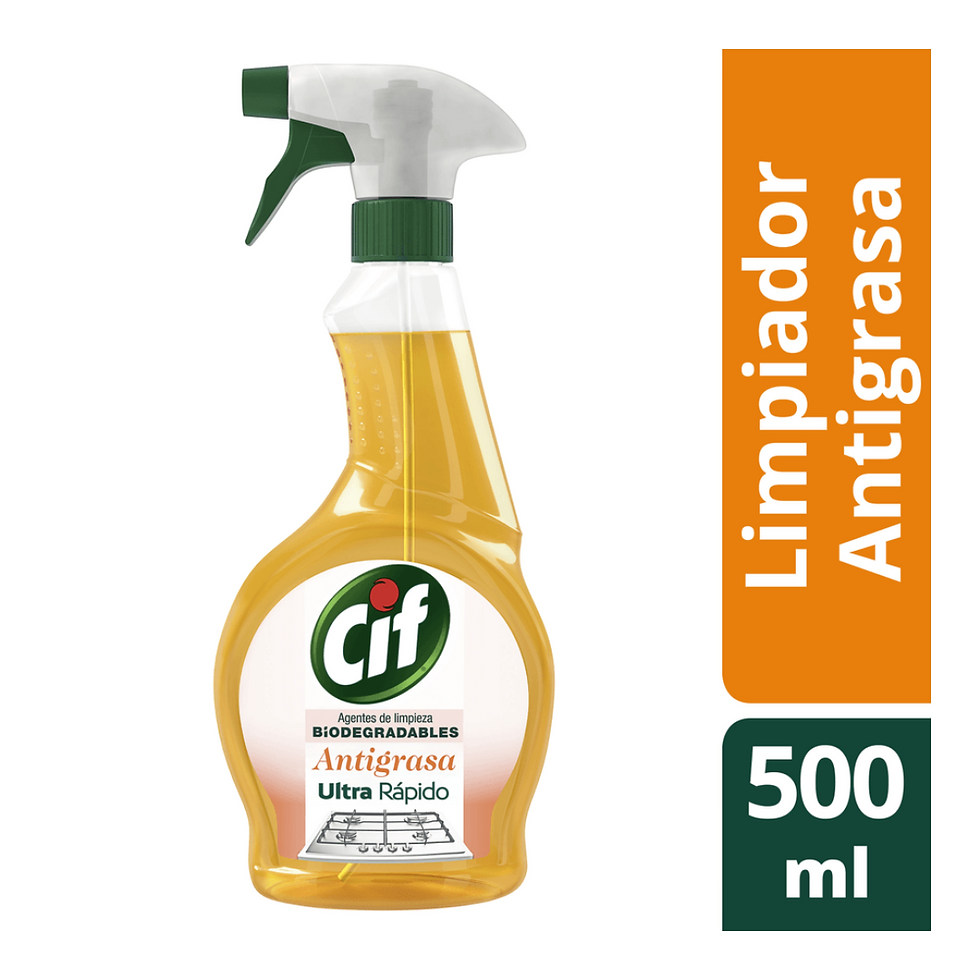 Limpiador Antigrasa Cif Biodegradable con Gatillo 500 ml