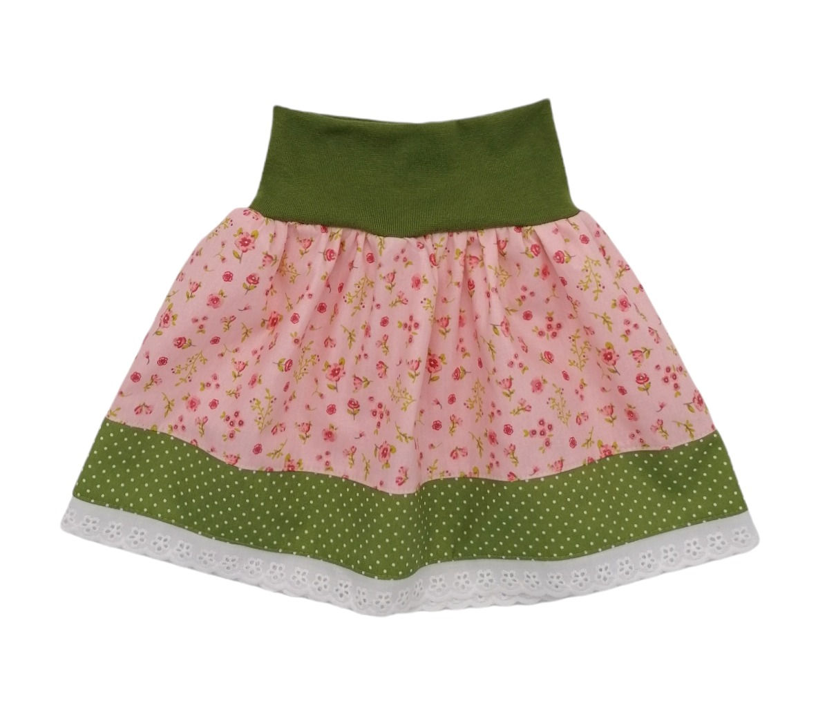 Trachtenrock -Rosenmuster-