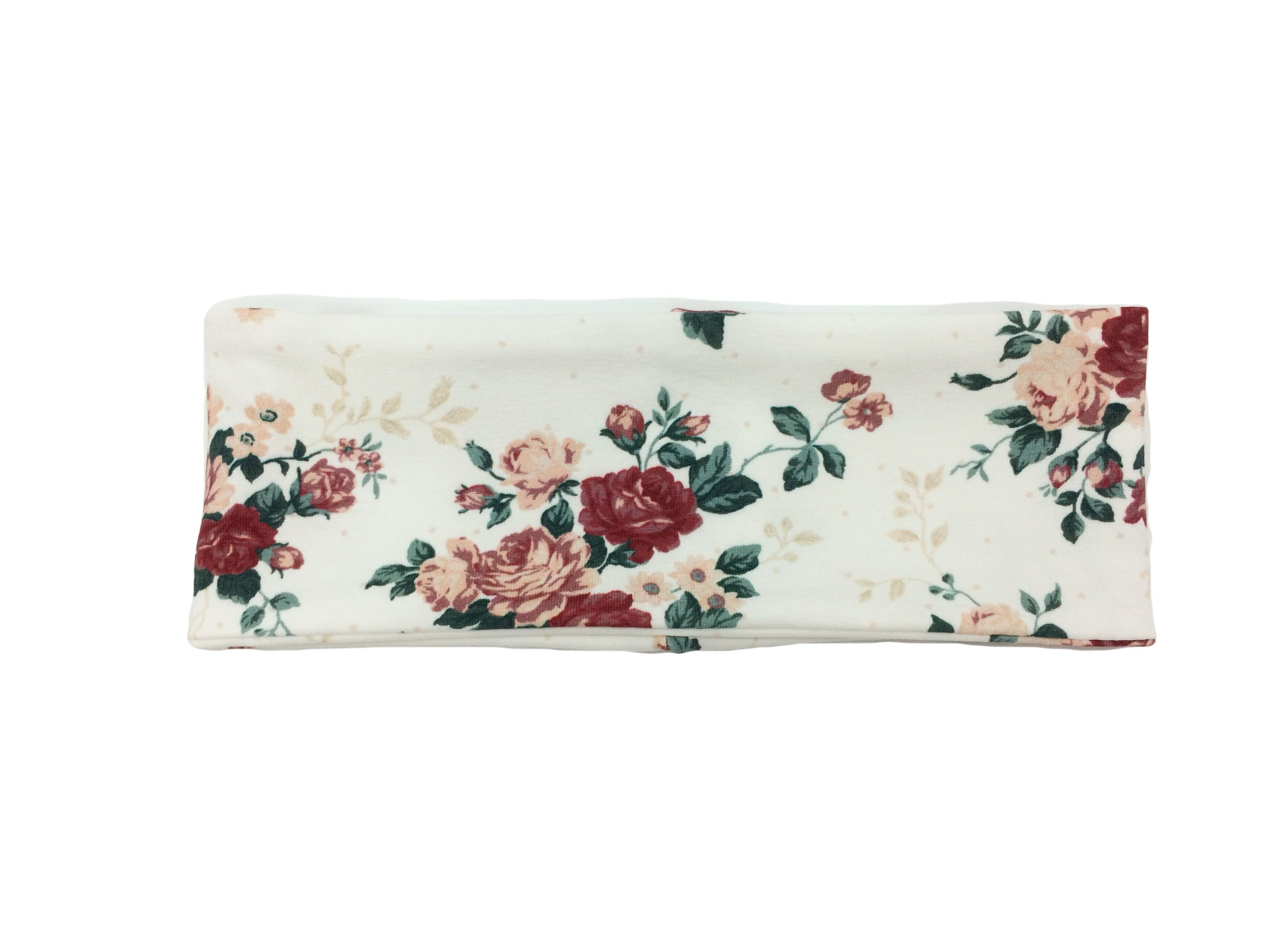 Kinderstirnband -floral weiß-