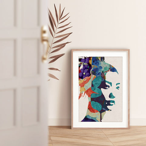 Semi-abstract portrait by Begoña Lafuente