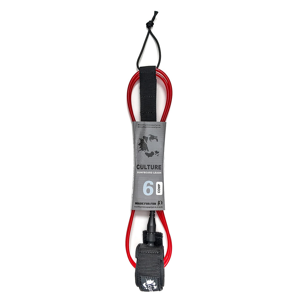 Thumbnail: Culture Supply RED Surfboard Leash (5 Sizes)