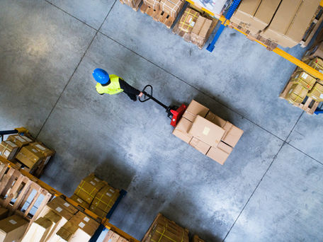 Overhead View of Warehouse