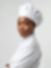 full body shot zoomed out view of an African American woman, chef, professional photo. sof