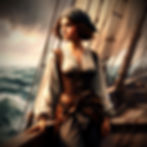 When her father refused to let her sail with him, saying her long hair would get entangled in the ropes, Gráinne cut her hair. Problem solved!