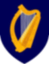 The harp, not shamrocks, is the national symbol of the Republic of Ireland.