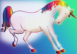 Unicorns have an impeccable reputation for goodness and gentleness but couldn't there be a rogue unicorn? Somewhere?