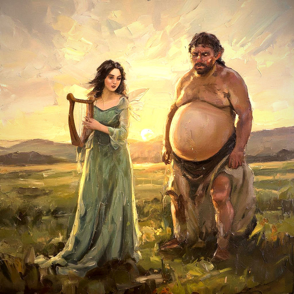 The Nemedians are thought to be the ancestors of the mythical Fir Bolg (Belly Men) and the Tiatha de Danann (ancestors of the Faeries).