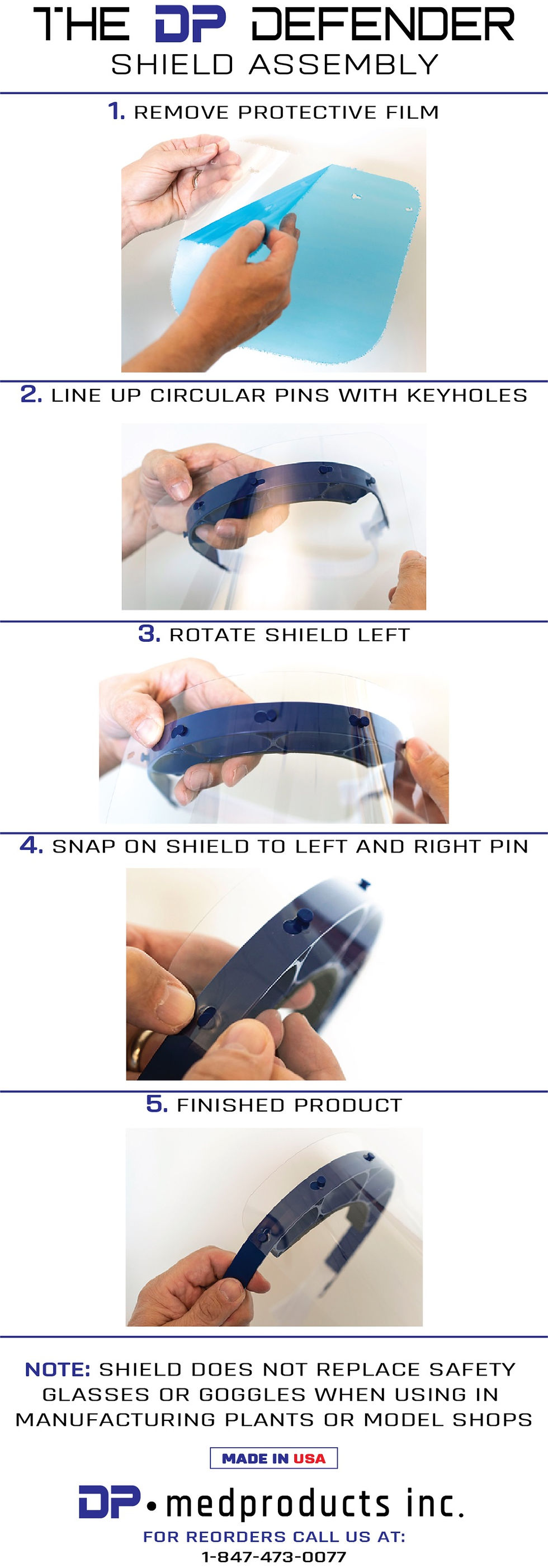 Thumbnail: DP Defender 1S Face Shield Kit