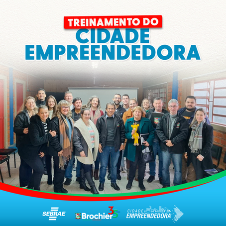 Capacitação em Gestão para Servidores de Brochier, parte do Programa Cidade Empreendedora do Sebrae