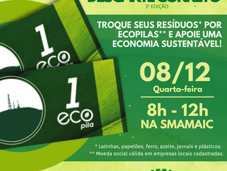 SMAMAIC anuncia Dia do Descarte Correto em parceria com o Projeto EcoPila!