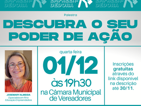 Projeto Brochier Cidade Empreendedora promove palestra "Descubra o seu Poder de Ação"