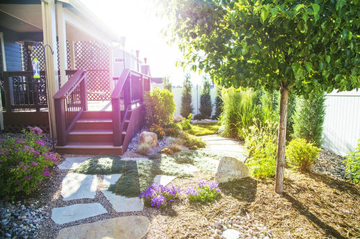 xeric landscape that was designed and installed by Bath Landscape